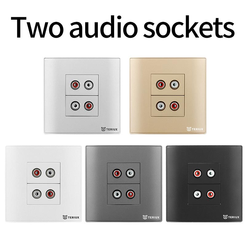 2 otwory gniazdo ścienne audio