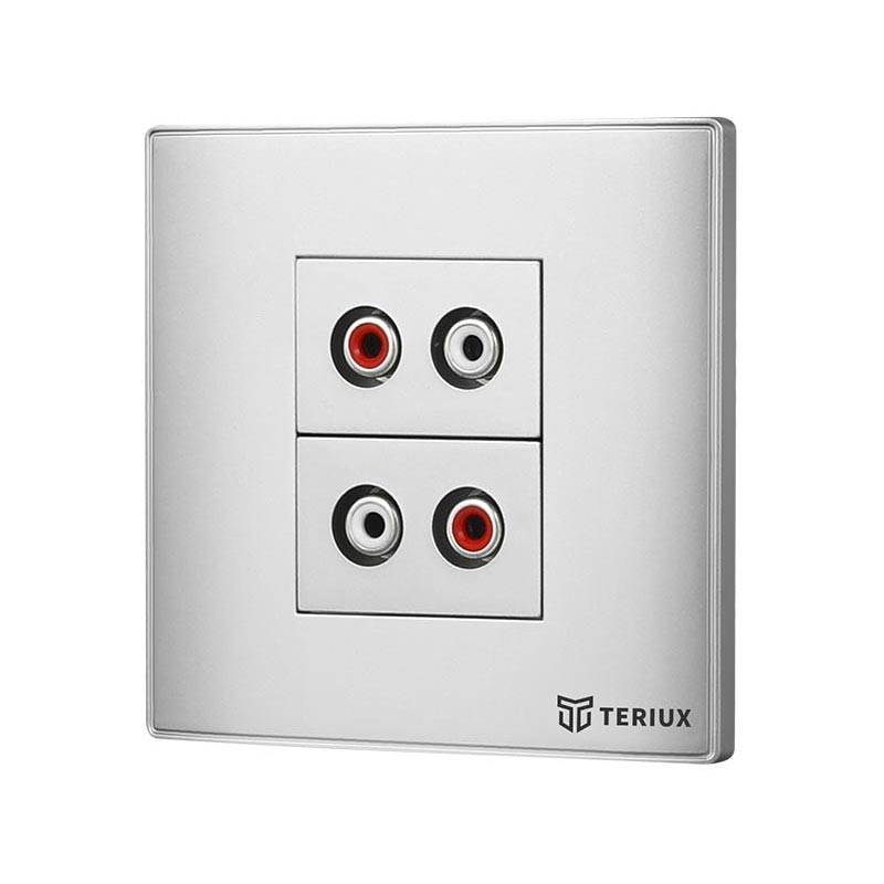 2 otwory gniazdo ścienne audio